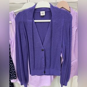 Cabi- Sunday Cardigan-purple